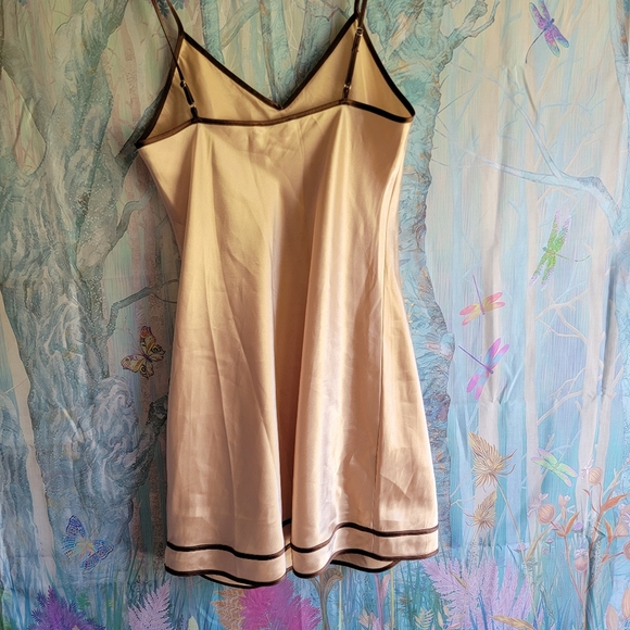 Sold90s Vintage Satin Slip Chemise Sensara - Picture 6 of 8